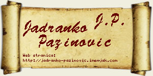 Jadranko Pažinović vizit kartica